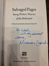 Salvaged Pages: Young Writers' Diaries of the Holocaust (SIGNED)