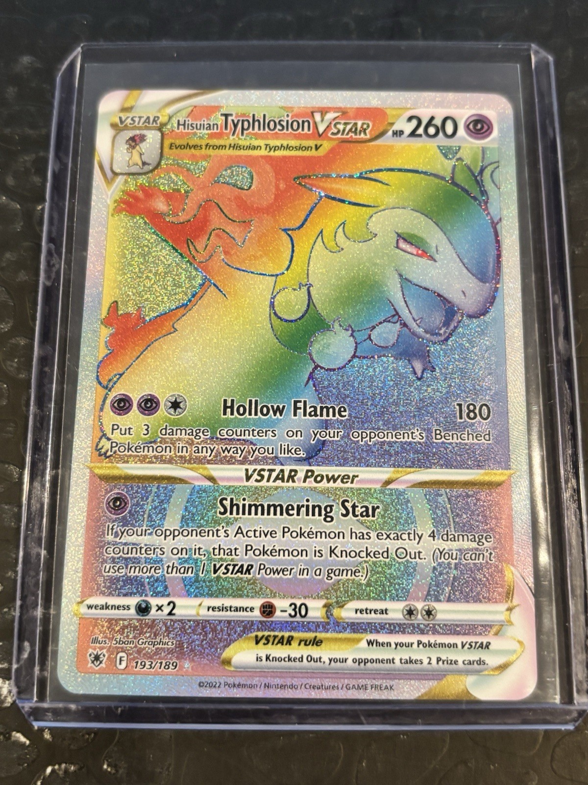 Hisuian Typhlosion VSTAR (Secret) 193/189 SWSH10: Astral Radiance NM Pokemon