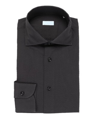 NWT IL SARTORE NAPOLI by VINCENZO DI RUGGIERO SHIRT black stretch 41 16