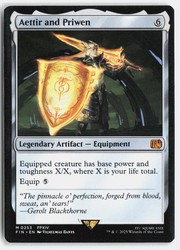 Aettir and Priwen #253 - Final Fantasy MTG Mythic Legendary Artifact Equipment