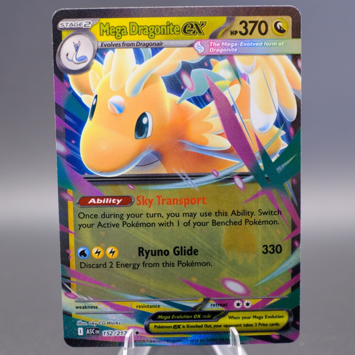 Mega Dragonite ex 152/217 Double Rare ME: Ascended Heroes Pokemon