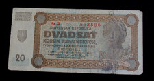 20 Korun 11.09.1942.Slowakei.Gebraucht.
