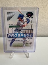 2024 Panini Prospect Edition Baseball Ticket Carson Roccaforte /199 Royals