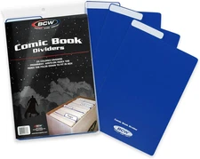 Comic Dividers - 25 Pack | Archival Polyethylene Plastic Dividers | Organize Com