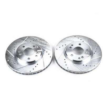 PowerStop Disc Brake Rotor Set - Fits Mercedes Benz 300SL 1990-1993, Mercedes 50