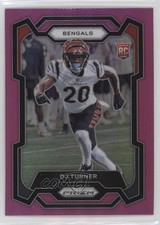2023 Panini Prizm Rookies Pink Prizm DJ Turner #319 04ag