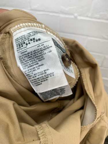 Mono Levi's para mujer talla XS beige traje de caldera utilitario algodón con cinturón cargo - Imagen 9 de 16