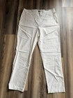 Tahari True Stretch Ankle Pants Women’s Large Ivory Cream Stretch Pull On Pants