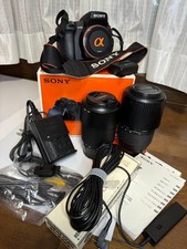 Sony Alpha 350 DSLR Camera with Minolta Tamron Sigma Lenses Accessories