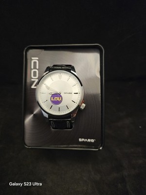 LSU TIGERS  SPARO WATCH NCAA FOOTBALL  BASEBALL NEEDS BATTERY NEW