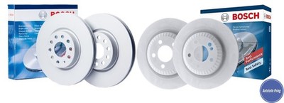 Bosch Brake Disc Set 342mm Front & 320mm Rear Mercedes Benz V222 W222 X222