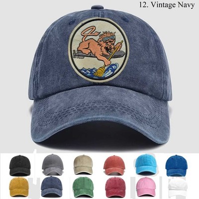 Customized Personalization Embroidered Hat Usn Attack Squadron Va-2A,Trucker Hat