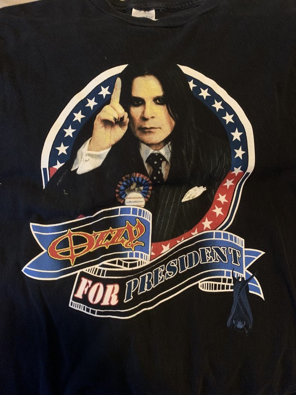 Ozzy Osbourne Ozzy for President Ozzfest 2004 Tour Shirt Large rarely worn