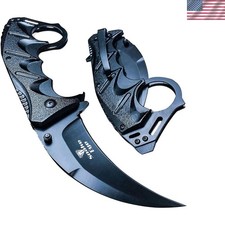 Everyday Carry Assist Style Folding Pocket Knife EDC Black
