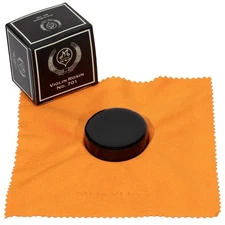 Premium Dark Bow Rosin Smooth Play Formula Cloth - Violin, Viola, Cello - NO.701