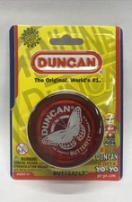 Duncan Original Butterfly YoYo - Beginner Wide Body Yo-Yo - Transparent Red