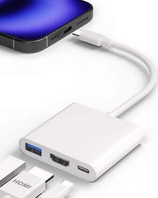 type C to HDMI Adapte,to TV/Projector/Monito