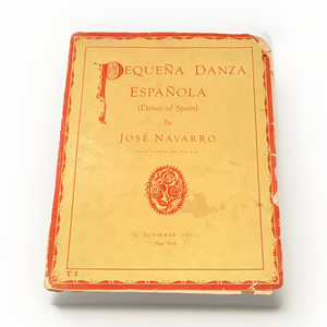 G. Schirmer Jose Navarro Pequena Danza Espanola Piano Solo Sheet Music