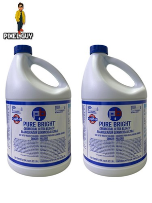 #ad Lot Of 2 Pure Bright Germicidal Ultra Bleach 1 Gallon Each $19.61