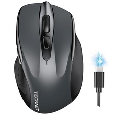 Wireless Mouse BT5.0/3.0 & 2.4G Rechargeable 4800 DPI Silent USB A & Bluetoot...