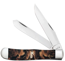 Case xx Knives Trapper Christmas Manger Scene 10643 Pocket Knife Stainless
