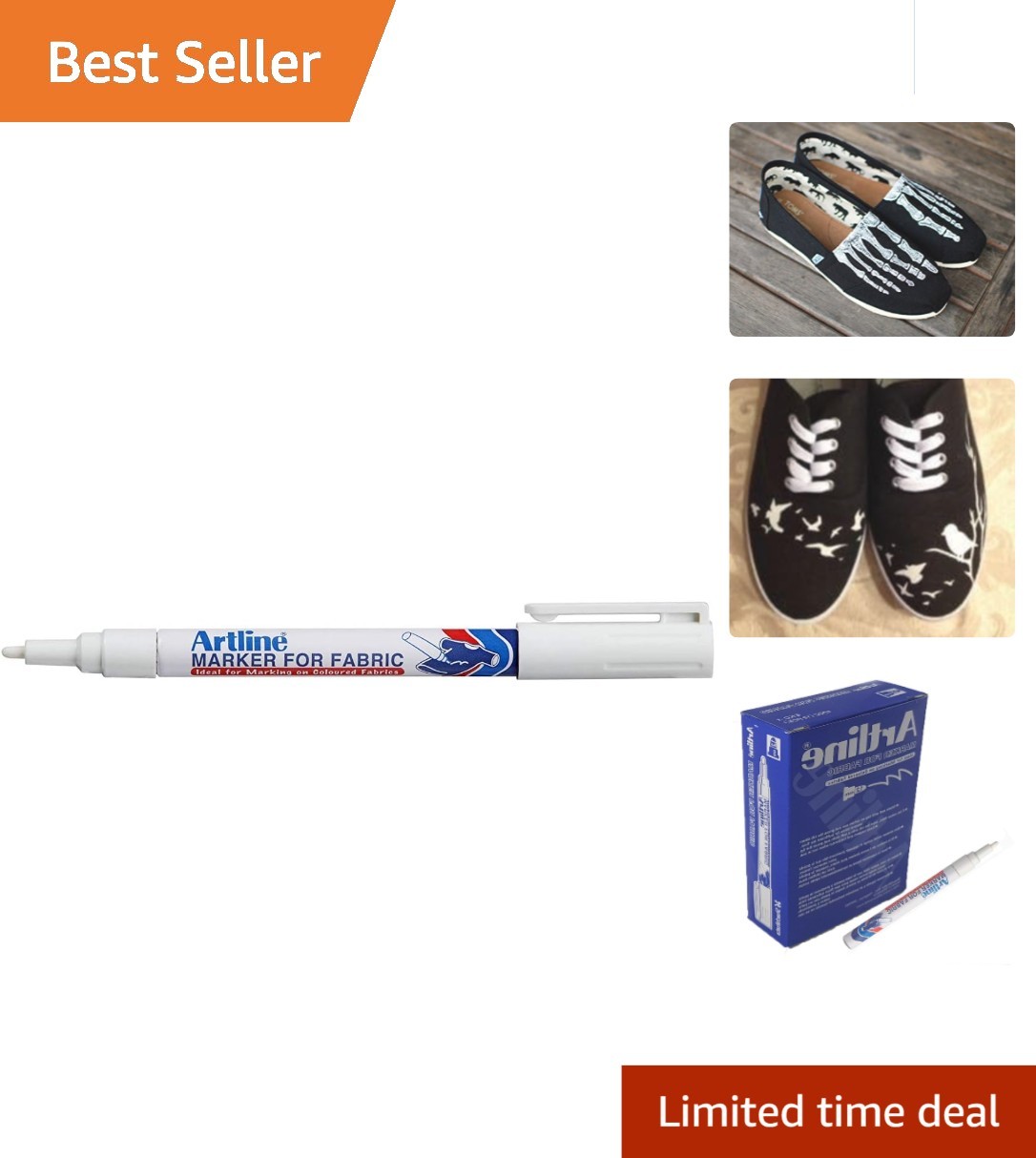 1 x Washable White Fabric Marker &ndash; Perfect for Creative De