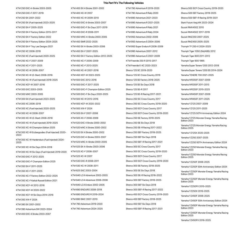 Tusk Chub 1 1/8 英寸 Big Bar KTM 弯曲黑色适用于 HUSQVARNA FE 450 Heritage 2023 — 第 4/4 张图片