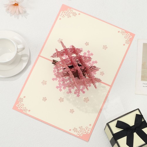 Gift Pop UP Love Card Greeting Card Thank You Cards Wedding Invitation - Picture 7 of 12