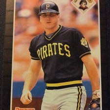 Donruss 1989 Tom Prince #40 Pittsburgh Pirates MLB Rookie Baseball Trading Card. rookie card picture