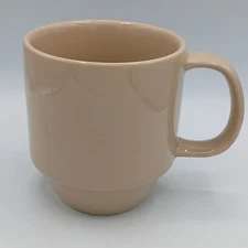 Mainstays Stackable Beige Tan Mug 16 oz Stoneware Coffee Cup Stackables