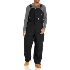 Carhartt Duck Insulated Bib Overall Men's 4XL Loose Fit Firm 2 Warmer Rating
