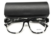 Prada VPR A09F 15O-1O1 Eyeglasses Glasses Black Clear Mix w/case Alternative Fit