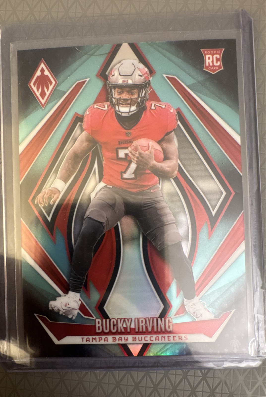 2024 Panini Phoenix - Rookies Bucky Irving #166 Teal Fade /72 (RC)