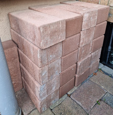 Beton Pflastersteine rechteckig rosa &ndash; Stapel, 1 St&uuml;ck pro Packung