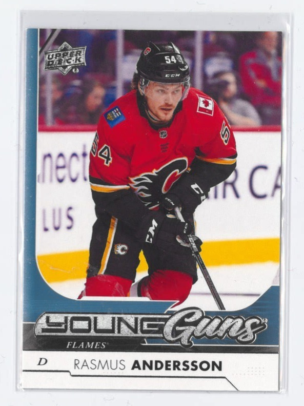 2017-18 Upper Deck #218 Rasmus Andersson YG RC Young Guns Rookie Calgary Flames