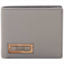 Moda Alviero Martini 1 Classe Portafoglio Western Leather Uomo Grigio City Pelle