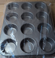 Muffin Pan 12 Cup Baking Tray Non Stick Cupcake Tin Oven Bakeware 