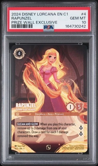 Rapunzel - Gifted with Healing 4 Disney Lorcana Promo Cards for