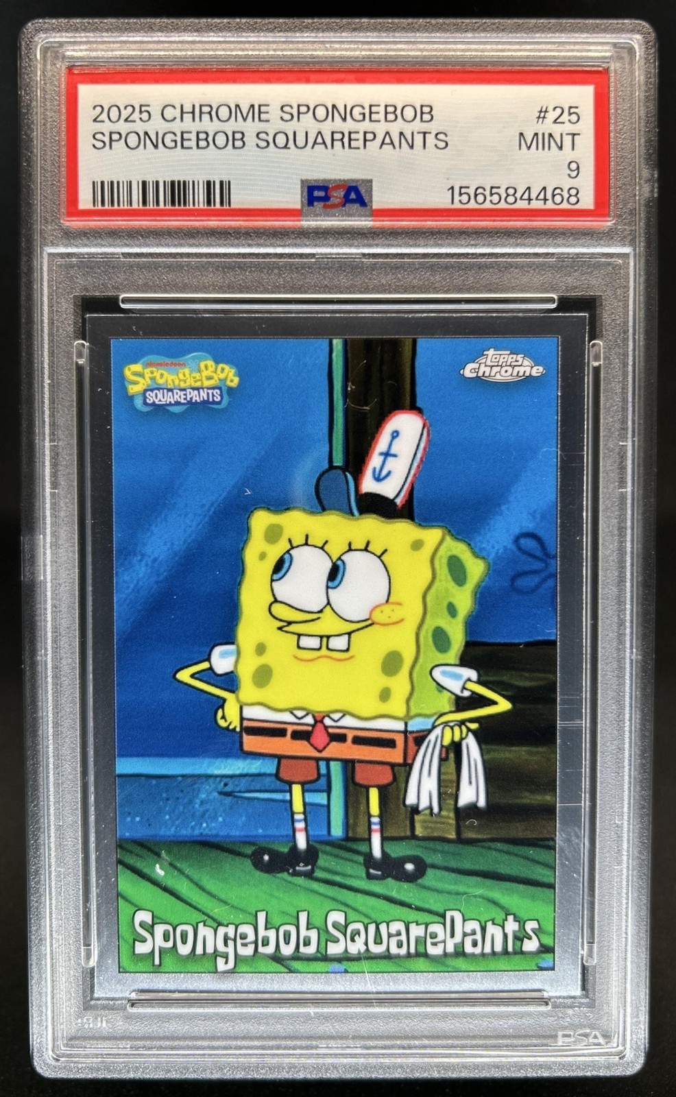 2025 Topps Chrome SpongeBob Squarepants Square Pants #25 PSA 9