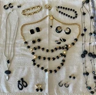 16 PC Vintage/Later Costume Jewelry Lot Mixed Metals Black Trifari/Monet 895 SLV