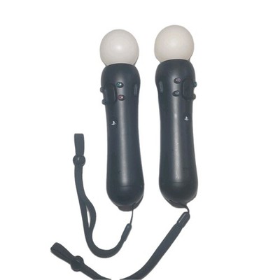 Sony PlayStation Move Motion Controller Black CECH-ZCM2U PS3 PS4 Set of 2 Tested