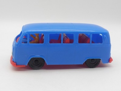 Wader Kunststoff Modell  blau - rot /  VW Bus T2  -  Made in W. Germany