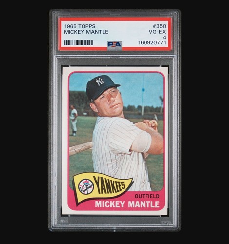 Topps 1965 Topps Mickey Mantle New York Yankees #350 PSA 4 