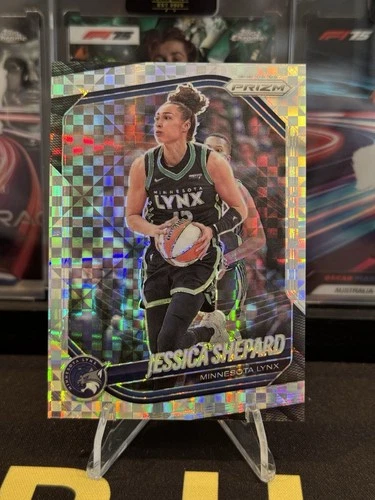 2025 Panini Prizm WNBA Jessica Shepard #137 Minn Lynx Checkerboard Prizm SSP