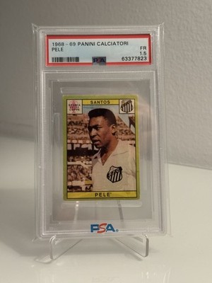 1968-69 Panini Calciatori Pelé PSA 1.5 FR | Santos | Vintage Icon