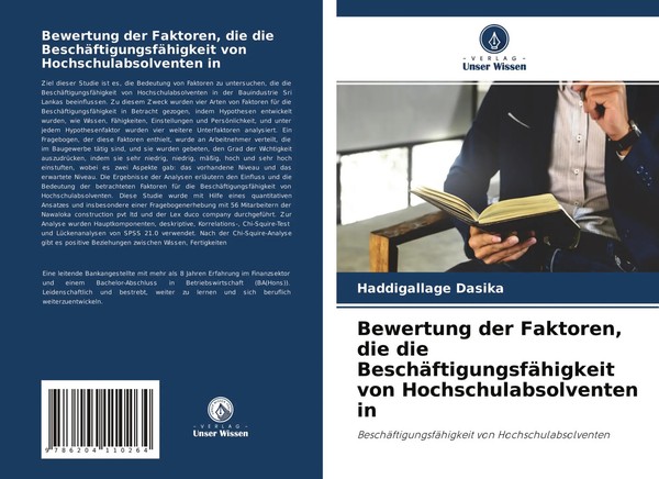 Haddigallage Dasika | Bewertung Der Faktoren, Die Die BeschäFtigungsfäHigkeit...-image