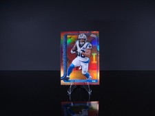 2025 Topps Chrome Chuba Hubbard [Football Leather Refractor] #42 NM