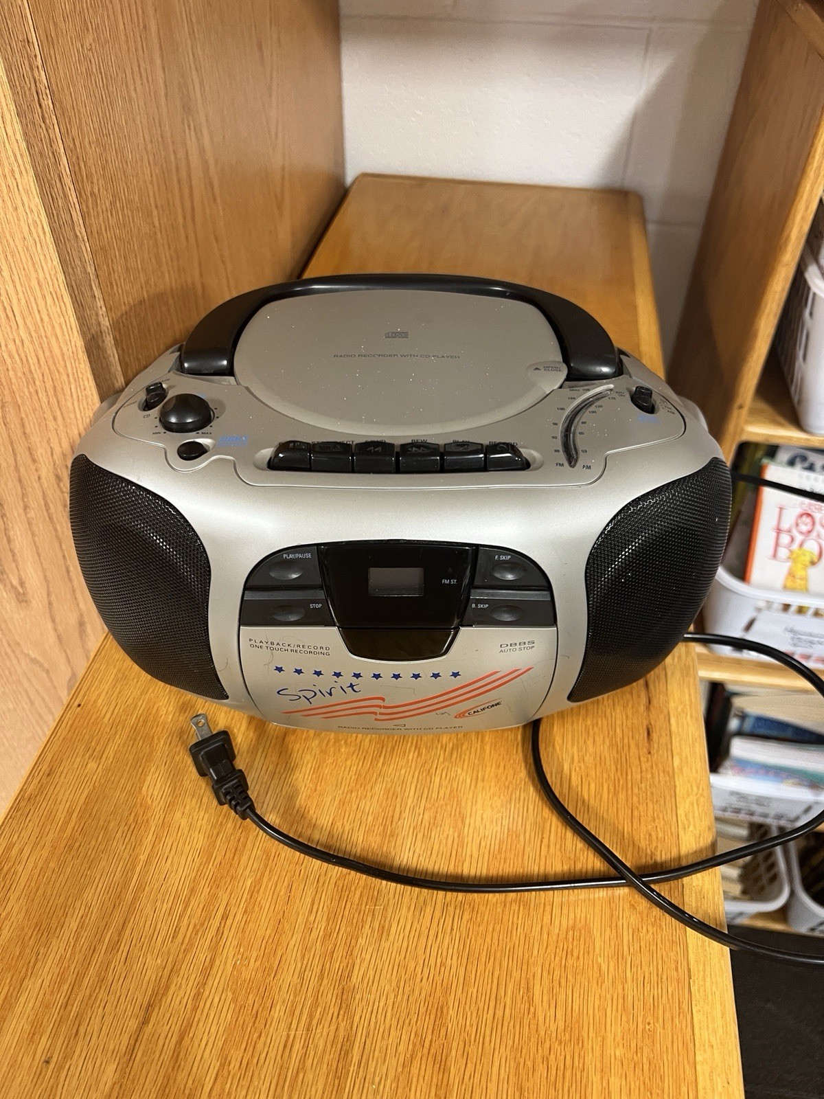 Califone International 1776 Spirit - Radio Recorder - CD AM/FM Cassette Boombox