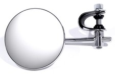 Lenker Spiegel Chrom f. Chopper Oldtimer Cruiser Fahrrad Roller Mofa Universal !