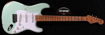 Fender Custom Shop  Stratocaster 1954 Fat Strat Relic Faded Surf Green 